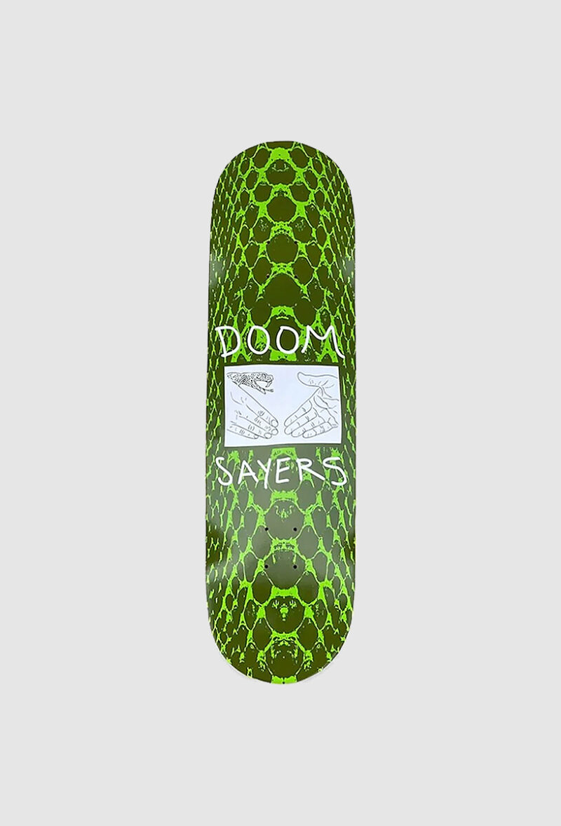 doomsayers club skateboards snake skin shake 9.0 green