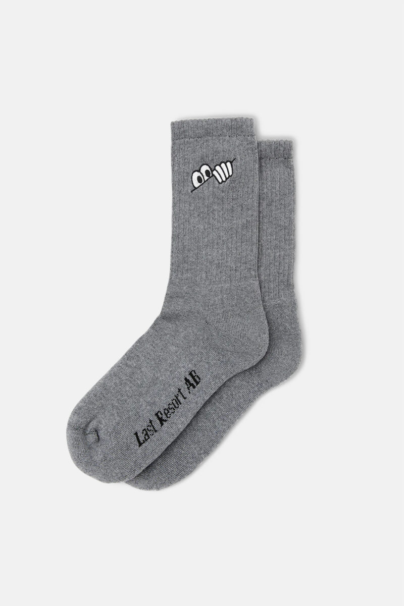 chaussette confortabl montante grise pour skate
