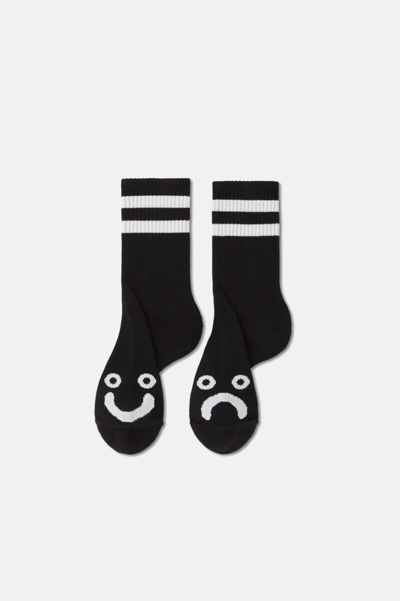 Polar-Skate-Co-Rib-Socks-Happy-Sad-Noir