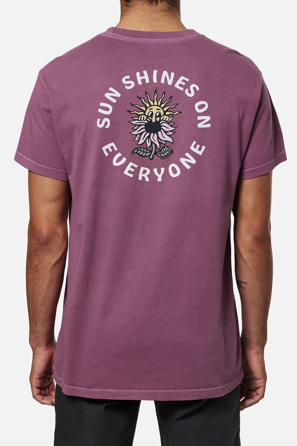T-shirt homme illustration fleur Katin sun shines everyone